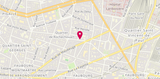 Plan de La Barbiere de Paris, 14 Rue Condorcet, 75009 Paris
