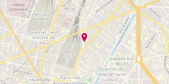 Plan de Boby Barber, 4 rue du Château Landon, 75010 Paris