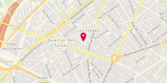 Plan de Espace Coiffure Paris, 7 Rue Villebois-Mareuil, 75017 Paris