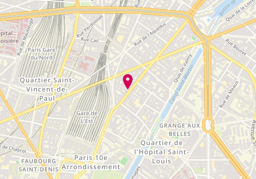 Plan de Tchip Coiffure, 201 Rue du Faubourg Saint-Martin, 75010 Paris