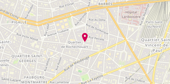Plan de Graine de Beaute, 54 Rue Marguerite de Rochechouart, 75009 Paris
