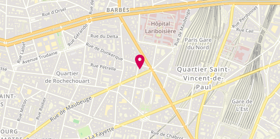 Plan de L'Endroit, 24 Rue de Rocroy, 75010 Paris