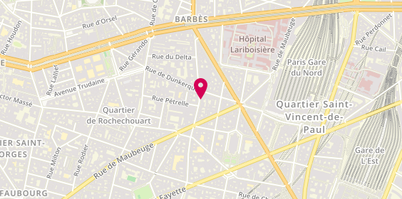 Plan de KEREBEL Sophie, 136 Rue du Fbg Poissonniere, 75010 Paris