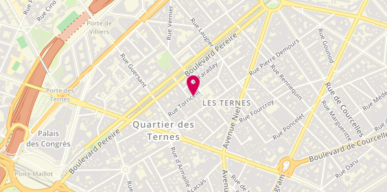 Plan de Franck Provost, 18 Rue Torricelli, 75017 Paris