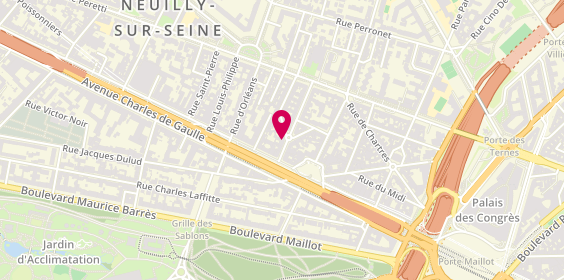 Plan de Chanal coiffure, 5 Rue Berteaux Dumas, 92200 Neuilly-sur-Seine