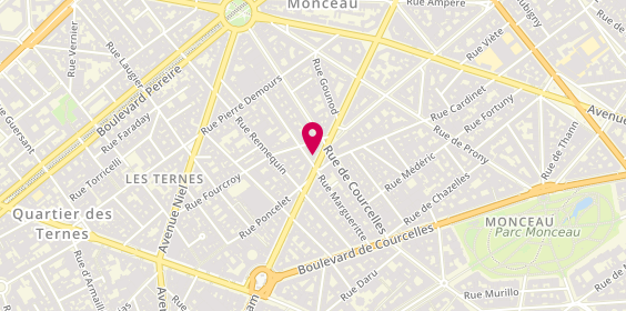 Plan de Janaya Coiffure JANAYA SAS, 89 avenue de Wagram, 75017 Paris