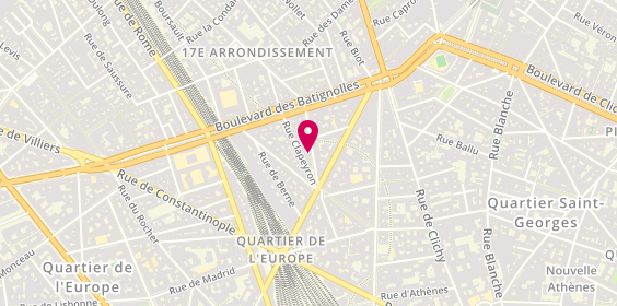 Plan de Marie-Hélène Coiffure Paris, 19 Rue Turin, 75008 Paris