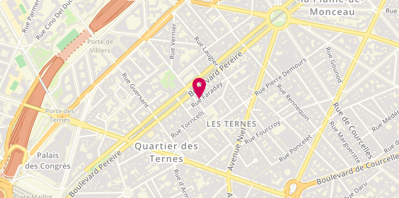 Plan de 7 Faraday, 7 Rue Faraday, 75017 Paris