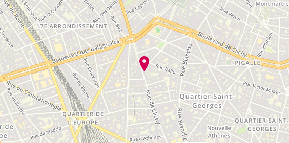Plan de Atelier Jess Coiffure, 64 Rue de Clichy, 75009 Paris