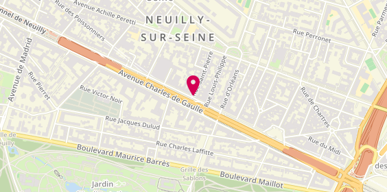 Plan de Dessange, 84 avenue Charles de Gaulle, 92200 Neuilly-sur-Seine