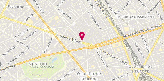 Plan de W Workshop, 4 Rue de Tocqueville, 75017 Paris