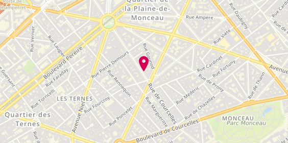 Plan de Jean Claude Biguine, 142 Rue de Courcelles, 75017 Paris