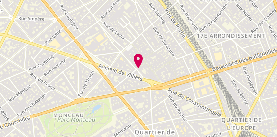 Plan de Franck Provost, 8 Rue de Tocqueville, 75017 Paris