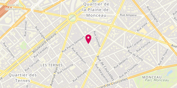 Plan de Tchip Coiffure Paris 17, 113 Rue de Courcelles, 75017 Paris