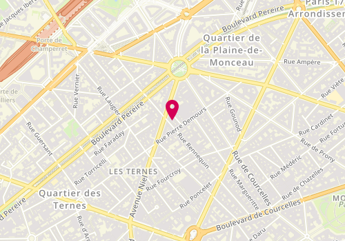 Plan de L'Atelier de la Rue, 44 Rue Rennequin, 75017 Paris