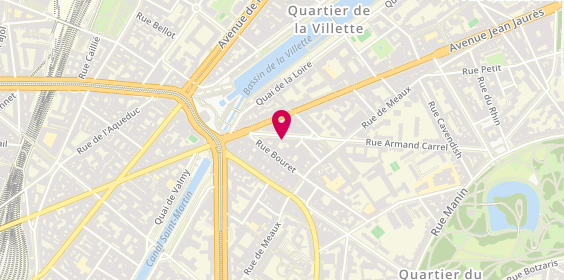 Plan de Kahina Coiffure, 77 Rue Armand Carrel, 75019 Paris