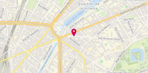 Plan de Lena Coiff, 77 Rue Armand Carrel, 75019 Paris