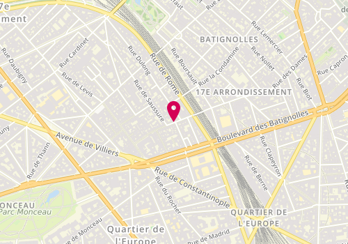 Plan de Sng Sanhugi Coiffure / Tatouage, 88 Rue des Dames, 75017 Paris