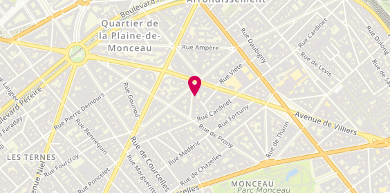 Plan de Isa Coiffure, 6 Rue Meissonier, 75017 Paris