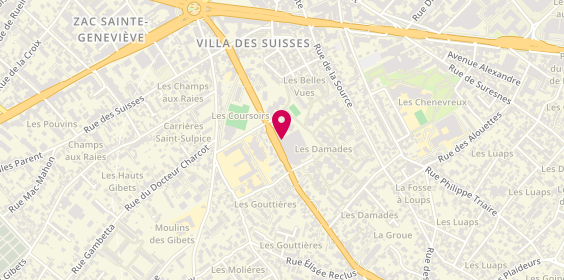 Plan de Jean Louis David, 99 Rue Paul Vaillant Couturier C. Commercial Leclerc, 92000 Nanterre