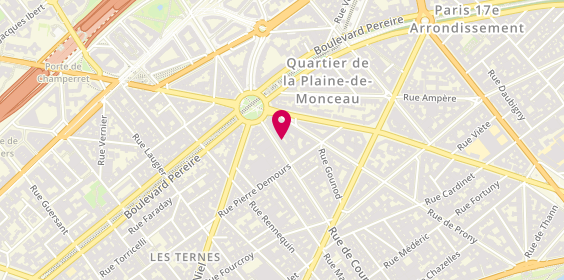 Plan de Boris B Coiffure, 174 Rue de Courcelles, 75017 Paris