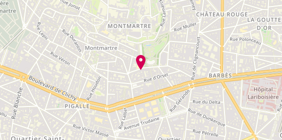 Plan de MESME Philippe, 1 Rue Tardieu, 75018 Paris