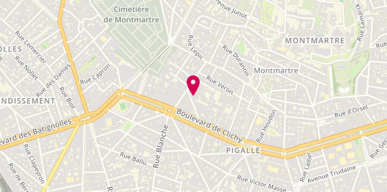 Plan de BENZID Lahcene, 8 Rue Coustou, 75018 Paris