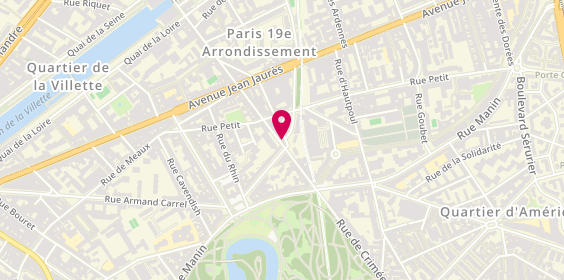 Plan de Tony Coiff, 108 Rue de Crimée, 75019 Paris