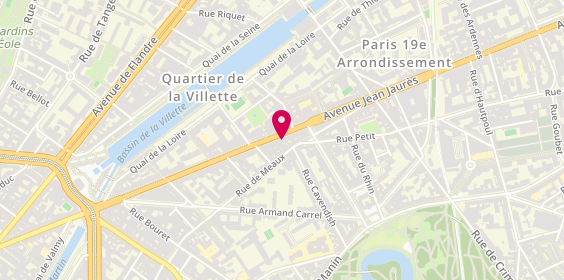 Plan de Stéphanie Coiffure, 84 Avenue Jean Jaurès, 75019 Paris