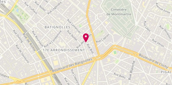 Plan de Tête ô Carré, 25 Rue Biot, 75017 Paris
