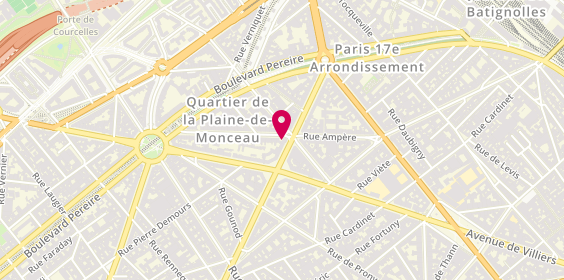Plan de Alex Coiffure, 145 avenue de Wagram, 75017 Paris