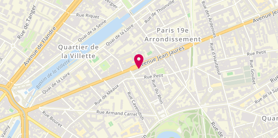 Plan de Rcity Lutece - Coif, 102 avenue Jean Jaurès, 75019 Paris