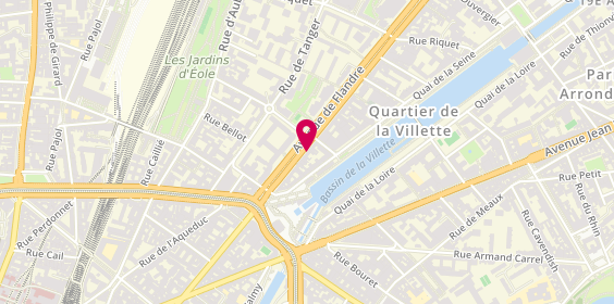 Plan de Mathilde Ait Aider, 22 Avenue Flandre, 75019 Paris