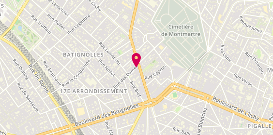 Plan de Franck Provost, 25 avenue de Clichy, 75017 Paris