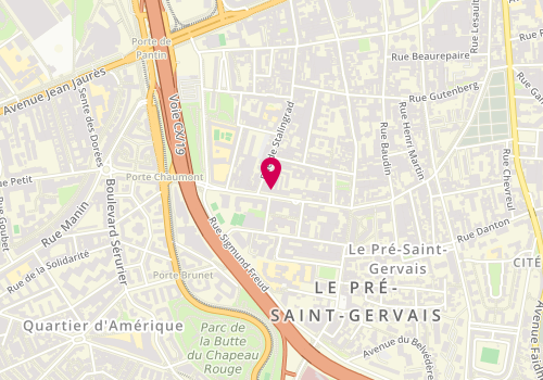 Plan de MN coiffure, 34 Rue d'Estienne d'Orves, 93310 Le Pré-Saint-Gervais