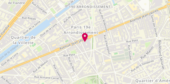 Plan de Carlos Coiffure, 118 avenue Jean Jaurès, 75019 Paris