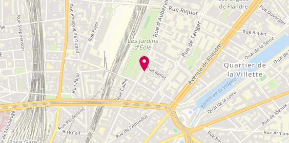 Plan de Oussbarbercoiff, 36 Rue d'Aubervilliers, 75019 Paris