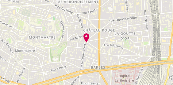 Plan de Coiffeur des Amis - Chez Mustapha, 17 Rue Christiani, 75018 Paris