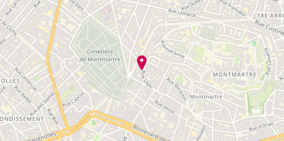 Plan de Ray Coif, 45 Rue Lepic, 75018 Paris