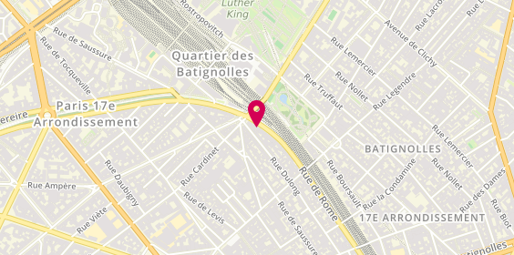 Plan de Abisha Coiffeur, 161 Rue de Rome, 75017 Paris