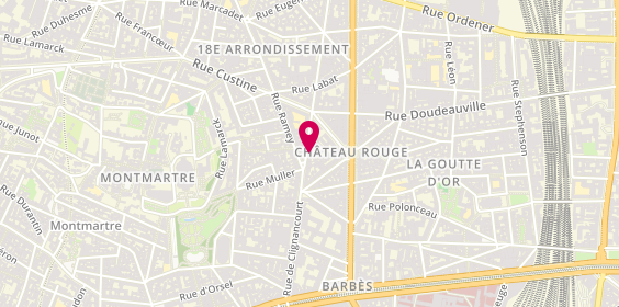 Plan de ANANFACK Rosine, 46 Rue de Clignancourt, 75018 Paris