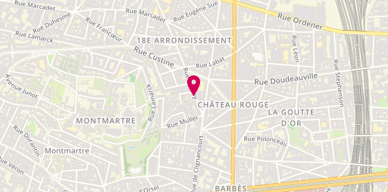 Plan de Hair Jungle, 15 Rue Ramey, 75018 Paris