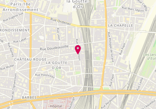 Plan de Ritho Coiffure Lakay, 39 Rue Stéphenson, 75018 Paris