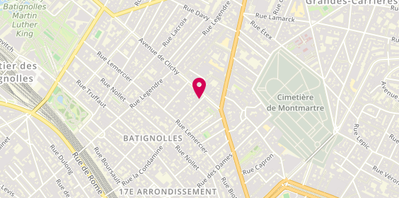 Plan de Tipena Coiffure, 4 Rue la Condamine, 75017 Paris