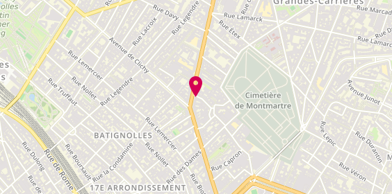Plan de Chic Desir, 7 Rue Etienne Jodelle, 75018 Paris