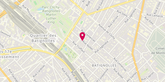 Plan de Les copains d'Abord, 95 Rue Nollet, 75017 Paris