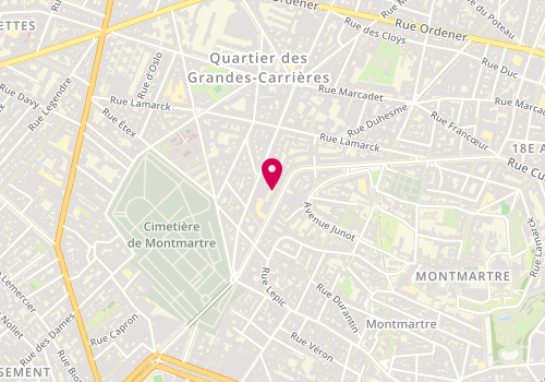 Plan de GALLONI Claudine, 39 Rue Caulaincourt, 75018 Paris