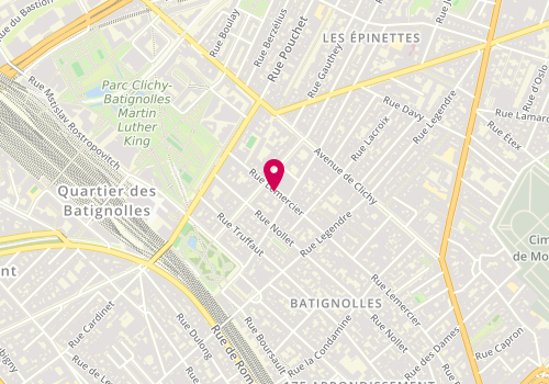 Plan de Jean-Claude Biguine, 97 Rue Lemercier, 75017 Paris