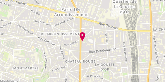 Plan de Maïda Beauty, 74 Boulevard Barbès, 75018 Paris