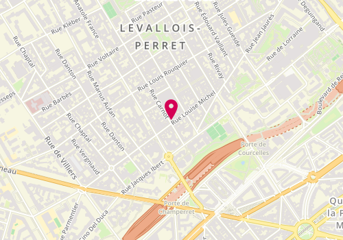Plan de Tchip Coiffure, 53 Rue Louise Michel, 92300 Levallois-Perret